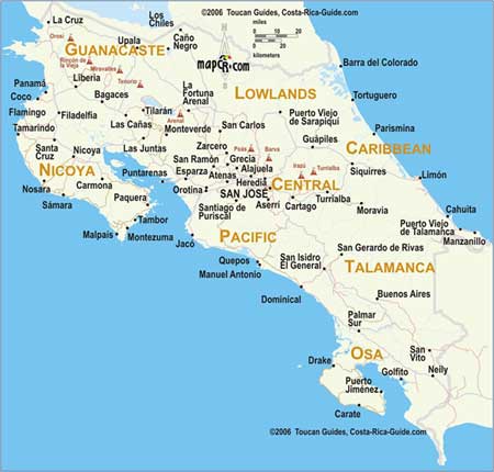 Costa Rican Map