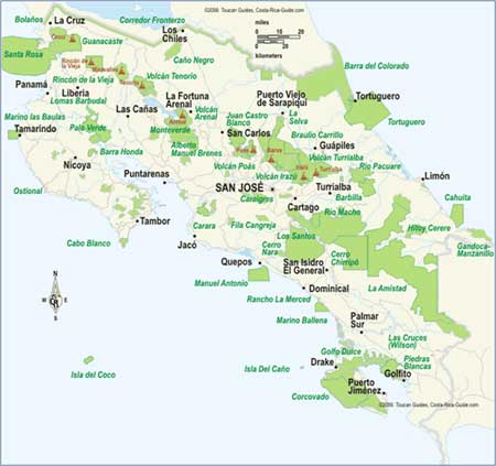 Costa Rican Map